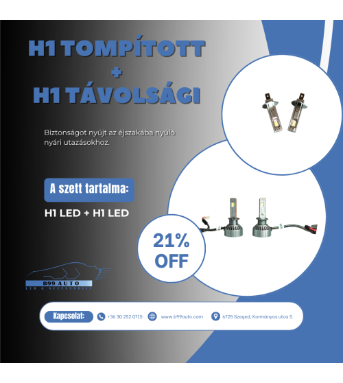 H1+H1 Tompított + Távolsági csomagajánlat 